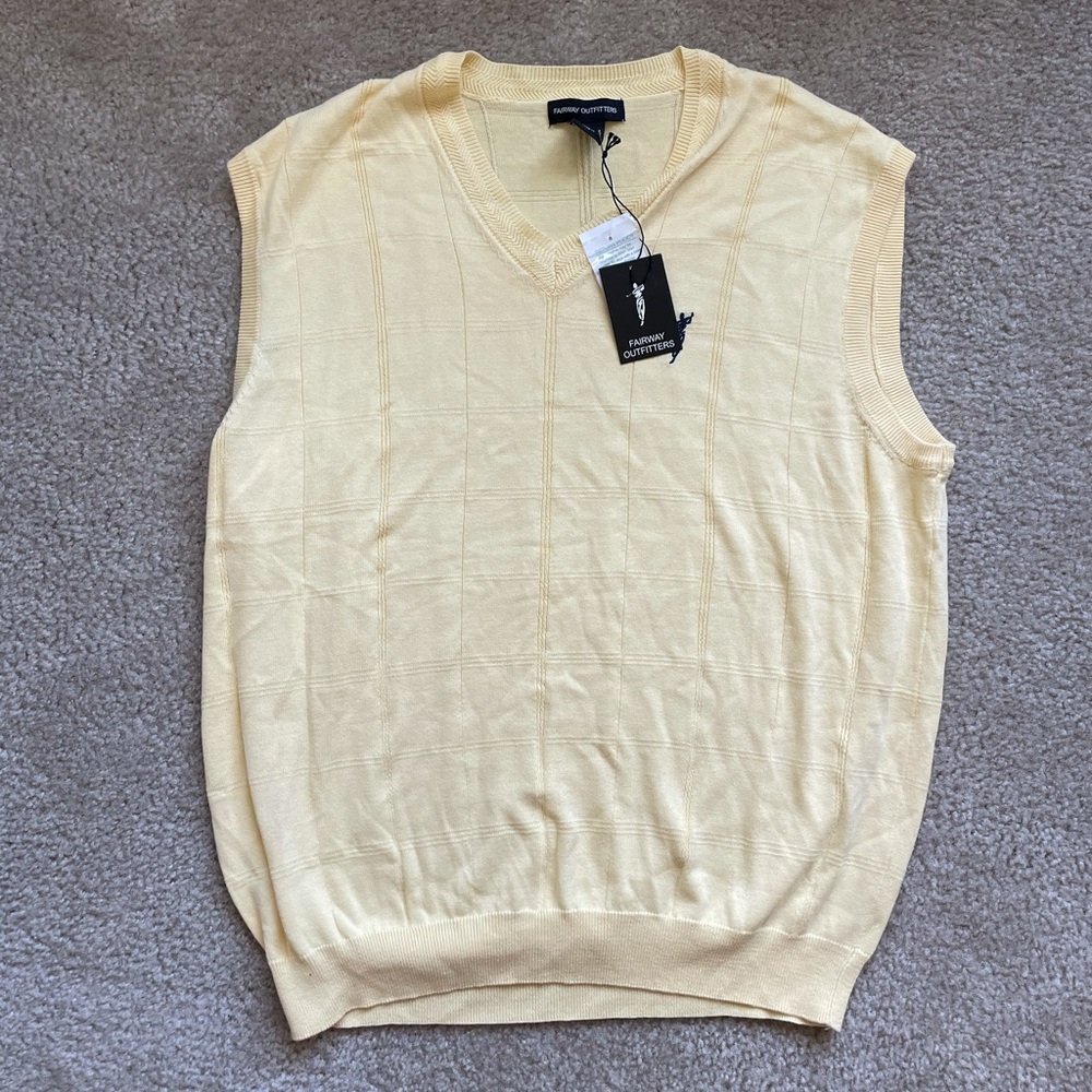 Fairway Outfitters Golf Sweater Vest - Yellow